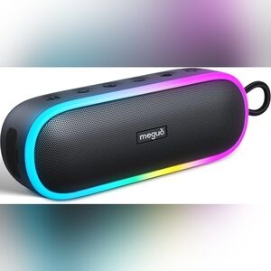 New MEGUO 20W Portable Wireless Speaker, IPX7 Waterproof, 24H Playtime!